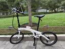 大行（DAHON）P10折疊自行車(chē)20英寸10速鋁合金男女運動(dòng)通勤V剎折疊車(chē)PAA003 漸變白 曬單實(shí)拍圖