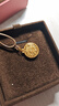 金至尊（3DG Jewellery）許凱同款黃金吊墜八寶羅盤(pán)999足金掛墜不含項鏈生日禮物計價(jià) 小板總重6.31克（金重4.63克）-編繩款 曬單實(shí)拍圖