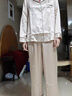 金三塔真絲睡衣女100%桑蠶絲外穿絲滑親膚兩件套睡褲居家服禮物 [熱薦]19姆米香妃色 L 曬單實(shí)拍圖