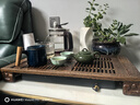 神雕（SHEN DIAO）實(shí)木茶盤(pán)抽屜式儲水排水雙用雞翅木茶臺功夫茶具家用高檔茶托盤(pán) 雞翅小茗匯53*29*6 曬單實(shí)拍圖