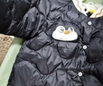 嘟嘟家[三防不臟衣]寶寶輕薄羽絨服冬季兒童保暖冬裝男童外套潮 黑色120 曬單實(shí)拍圖