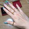 周六福（ZLF）  黃金戒指女款足金999光面女戒活口 計價(jià) 活口 15號 - 3.4g 曬單實(shí)拍圖