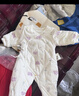 童泰新生嬰兒衣服連體衣夾棉秋冬季0-6月初生寶寶純棉加厚哈衣爬服 紫色花朵 59cm (建議1-3個(gè)月身高55-60cm) 曬單實(shí)拍圖