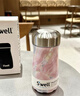 S'WELL寬口保溫杯保冷兩用茶杯男女高顏值不銹鋼水杯便攜式隨行杯子送禮 【熱賣(mài)爆款】玫瑰晶洞350ml 曬單實(shí)拍圖