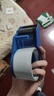 得力（deli）塑料封箱器打包器膠帶底座 適用膠帶寬度48mm內膠帶切割機 不銹鋼鋒利刀頭 辦公用品 藍801 曬單實(shí)拍圖
