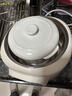 美的（Midea）電燉鍋1-2人電燉盅隔水燉鍋家用燕窩燉盅陶瓷燉湯盅電燉鍋嬰兒輔食小燉鍋煲湯電燉鍋電砂鍋煲湯鍋 1L 【1L=3碗】不銹鋼底鍋 帶蒸籠DZE1088 曬單實(shí)拍圖