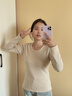 貓人（MiiOW）保暖內衣女秋衣秋褲套裝加絨加厚秋冬季打底上衣羊毛發(fā)熱蠶絲男士 粉絲千萬(wàn)-女款 【羊絨速熱】 L 【具體尺碼請參考詳情頁(yè)】 曬單實(shí)拍圖