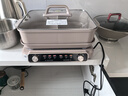 美的（Midea）電火鍋火鍋專(zhuān)用鍋多功能鍋料理烤肉鍋分體式多功能一體電鍋0氟鈦陶電煮鍋HGS352866S 曬單實(shí)拍圖