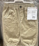 優(yōu)衣庫嬰幼兒寶寶燈芯絨長(cháng)褲/寬松休閑褲褲子25秋冬新款478838 31 米色 100 曬單實(shí)拍圖