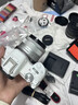 佳能（Canon）r50微單相機 4K數碼高清旅游vlog視頻學(xué)生美顏 R50入門(mén)級直播相機 R50白色套機+50mm小痰盂人像雙鏡頭 套餐一【128G內存卡 防雨攝影包 備用電池2塊】 曬單實(shí)拍圖