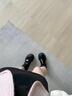ZHR【秒增6CM】厚底樂(lè )福鞋女小個(gè)子顯瘦增高女鞋鏡面單鞋 J272黑色37 曬單實(shí)拍圖