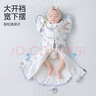 婧麒（JOYNCLEON）新生嬰兒睡袋寶寶投降式防驚跳神器純棉防踢被 藍 M jsd177270 曬單實(shí)拍圖