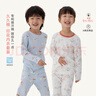 Q21【薄暖】純棉兒童內衣套裝久久棉A類(lèi)男女童印花磨毛排汗秋衣秋褲 貝拉小羊 140 cm 曬單實(shí)拍圖