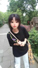 魯雅爾三條杠休閑褲女春秋季垂感小個(gè)子寬松顯瘦百搭直筒闊腿運動(dòng)衛褲子 白灰色 L 曬單實(shí)拍圖