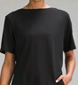 lululemon丨Relaxed-Fit 女士寬松剪裁船型領(lǐng)口 T 恤 LW3IDWS 黑色 XS /4 曬單實(shí)拍圖