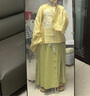 重回漢唐溶溶月豎領(lǐng)對襟襖馬面裙套裝原創(chuàng  )明制漢服女款秋冬款 淺黃色豎領(lǐng)對襟襖/預售 付款45天 S 曬單實(shí)拍圖