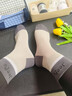 JEEP襪子男秋冬【100%純棉+10A抗菌】防臭襪中筒運動(dòng)耐磨全棉休閑襪 曬單實(shí)拍圖