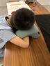 小學(xué)生午睡枕兒童初高中生教室午休枕成人辦公室趴睡神器記憶棉 吸濕祛味竹炭款【淺豆綠】贈收納袋眼罩耳塞 曬單實(shí)拍圖