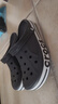 卡駱馳（CROCS）洞洞鞋貝雅卡駱班輕便耐磨一腳蹬休閑鞋|205089 黑色/白色-066 41 /42(260mm) 曬單實(shí)拍圖