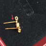 周六福  黃金耳飾女款足金閃砂蝴蝶結(jié)耳釘 計(jì)價(jià) 一對(duì)-1.48g 曬單實(shí)拍圖