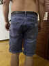 真維斯牛仔短褲男士夏季新款涼感五分褲彈力潮牌寬松直筒中褲子夏季男 612淺藍色 32 曬單實(shí)拍圖