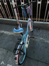 美昱 折疊自行車(chē)成人男女20寸迷你小輪型便攜輕便單車(chē)青少年學(xué)生車(chē) 折疊豪華版寶石藍 20寸【建議身高135-175cm】 曬單實(shí)拍圖