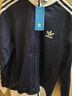 ADIDAS TECHFIT阿迪達斯三葉草運動(dòng)衛衣男女同款立領(lǐng)刺繡三條杠潮牌休閑夾克外套 黑色 XL 建議135-155斤 曬單實(shí)拍圖