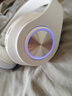 AI降噪】小米家（Ml）適用2025最新款藍牙耳機頭戴式真無(wú)線(xiàn)PC電腦手機帶麥克風(fēng)二合一音樂(lè )游戲運 B39簡(jiǎn)約白/呼吸燈/超長(cháng)續航 曬單實(shí)拍圖