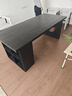 金沙公爵實(shí)木大板茶桌書(shū)桌一體兩用侘寂風(fēng)茶幾客廳家用黑色高級辦公室茶桌 單桌140*70*75板厚5cm 曬單實(shí)拍圖