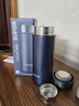 蘇泊爾（SUPOR）保溫杯316L不銹鋼水杯大容量男女士保溫杯商務(wù)便攜杯子泡茶杯 紳士藍380ml 曬單實(shí)拍圖
