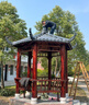 戶(hù)外涼亭庭院實(shí)木室外家用防腐木四角亭子六角樹(shù)脂瓦碳化景觀(guān)別墅 八角涼亭地板3.2米木瓦 不含運費 曬單實(shí)拍圖
