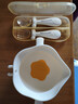 COOKSS嬰兒蛋花輔食碗新生兒喂水喂奶訓練吃飯硅膠吸盤(pán)碗寶寶餐盤(pán) 曬單實(shí)拍圖