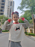 MQDMINI童裝女童長(cháng)袖T恤5A抗菌兒童條紋t恤甜美百搭打底上衣 賽跑 曬單實(shí)拍圖