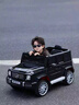 邁多熊奔馳大g兒童電動(dòng)車(chē)可坐大人雙人小孩車(chē)四輪越野遙控玩具電動(dòng)汽車(chē) 高配黑：四驅+超大電瓶+遙控皮座 曬單實(shí)拍圖
