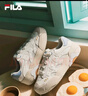 FILA楊冪同款蛋包鞋|斐樂(lè )女鞋2025夏季新款板鞋休閑鞋厚底運動(dòng)鞋女 雪白-SW 37.5 曬單實(shí)拍圖
