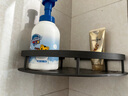 颯望德國浴室置物架免打孔衛生間掛架三角架太空鋁淋浴房墻上掛架 加高圍欄款 槍灰色雙層  2025新款 曬單實(shí)拍圖