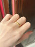 老鳳祥黃金三生三世磨砂戒指男女足金素圈指環(huán)首飾新年節生日禮物送女友 磨砂素圈戒指【窄版】圈號12 約1g 曬單實(shí)拍圖