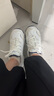 斯凱奇（Skechers）女鞋小白熊女士休閑鞋子厚底增高百搭運動(dòng)軟底老爹鞋女99999863 白色/海軍藍色/WNV1 37 曬單實(shí)拍圖