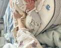 imomoto嬰兒斜坡枕防吐奶神器新生兒可調節哺乳枕床中床防嗆奶墊0-1歲 【純棉枕套 四季通用】 貝拉果園 曬單實(shí)拍圖