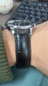 萬(wàn)晨手表帶男女真皮表帶蝴蝶扣代用天梭浪琴卡西歐dw皮表帶黑色21mm 曬單實(shí)拍圖