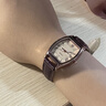 森系日系復古小眾手表ins港風(fēng)小表盤(pán)高顏值高中生高級感小巧氣質(zhì) 【酒桶型】咖帶咖面 曬單實(shí)拍圖