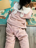 戴維貝拉（DAVE＆BELLA）冬裝新款童裝女童家居服套裝寶寶保暖衣服牛奶絨小童睡衣兩件套 粉色【現貨】 100 cm（建議身高90-100cm） 曬單實(shí)拍圖