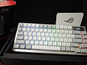 ROG夜魔 機械鍵盤(pán) 無(wú)線(xiàn)/藍牙三模游戲鍵盤(pán)75配列 RGB熱插拔客制化Gasket結構OLED屏鍵盤(pán) 【國家補貼】月耀白 雪武白軸 曬單實(shí)拍圖