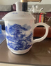末都景德鎮手繪陶瓷家用青花瓷大容量帶蓋水杯單個(gè)辦公室茶杯個(gè)人專(zhuān)用 江山如畫(huà)【650ml】 曬單實(shí)拍圖