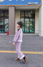 G.DUCKKIDS小黃鴨童裝女童春裝洋氣套裝兒童衛(wèi)衣可愛兩件套寶寶春秋季衣服 紫色套裝 90 (建議80-90cm 1-2周歲） 曬單實拍圖