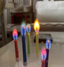 阿蒂亞彩色火焰生日蛋糕蠟燭創(chuàng  )意變色裝飾ins創(chuàng  )意派對布置 彩色火焰蠟燭【6只】黑盒裝 曬單實(shí)拍圖