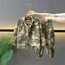 G.DUCKKIDS小黃鴨兒童迷彩服套裝男女童軍訓服中大小童活動衣服學生軍訓服裝 沙漠迷彩三件套 140 尺碼9~10歲【130-140cm】cm 曬單實拍圖