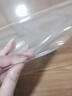 茉茹絮圓桌布餐桌墊圓形透明桌面保護墊防水防油防燙pvc軟玻璃隔熱桌墊 【食品級無(wú)味防滲】透明1.5 60cm圓形直徑 曬單實(shí)拍圖