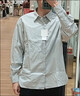 優(yōu)衣庫合作款/男女裝寬松條紋襯衫/長(cháng)袖襯衣休閑25秋冬新款480763 55 青綠色 L /175/100A 曬單實(shí)拍圖