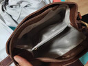 沐霓 流行包包2025新款時(shí)尚手提單肩女包斜挎百搭復古水桶包 咖啡色 曬單實(shí)拍圖